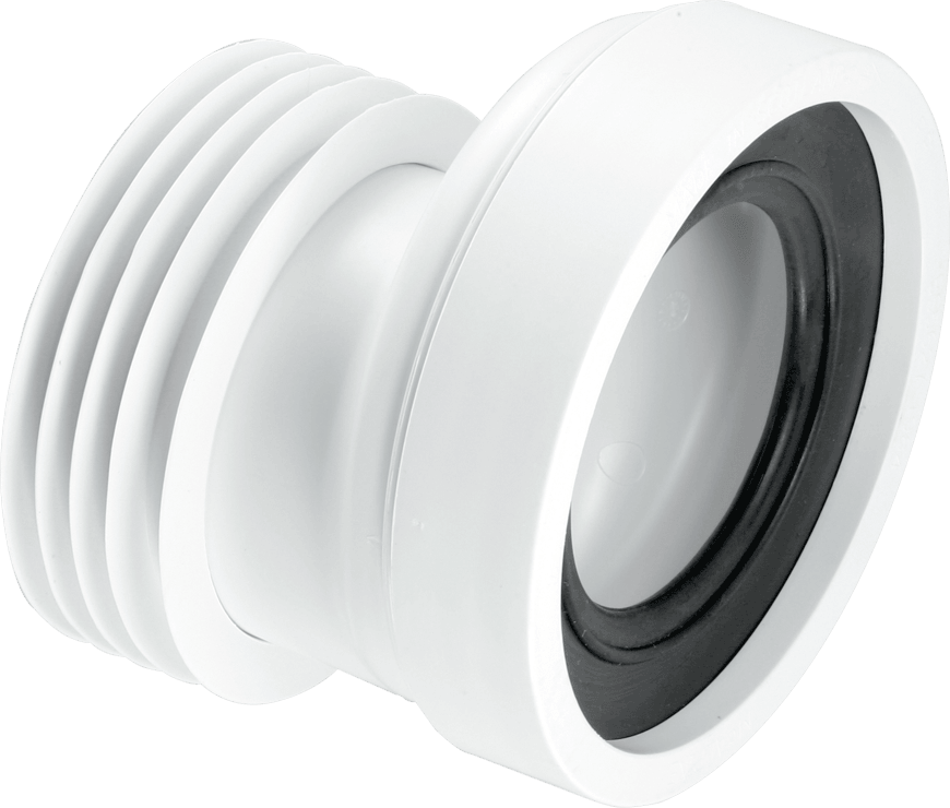 McAlpine WC-CON4 20mm Offset Rigid WC Connector, White