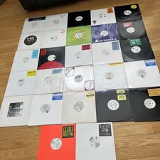 LOT OF 27  12" Singles! VIntage VInyl white Label Promo  VG+ DJ Records Rap 90’s