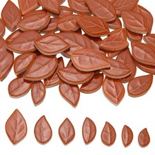 0.66LB Leaves Ceramic Mosaic Tiles for Crafts Bulk, for Home Decor, Camel