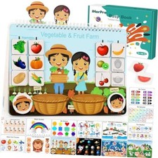 Preassembled Sensory Toy for Toddlers Ages 3-6 - Montessori Busy Book