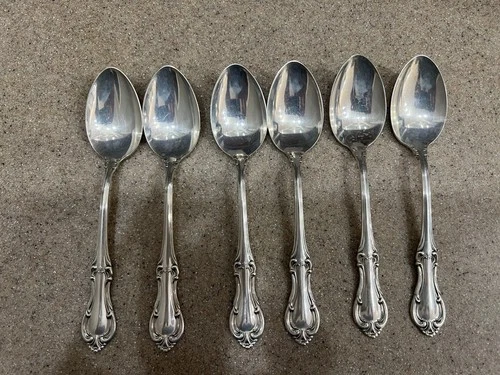 International Silver Sterling Joan of Arc Teaspooons 5 7/8" set of 6