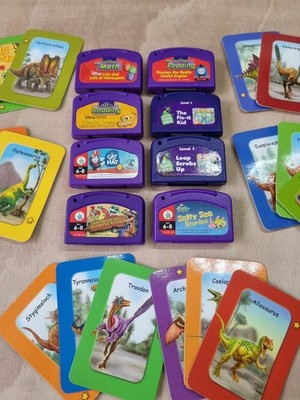 Leap Pad Leap Frog 8x Interaktive Patronen Konvolut plus Dinosaurier Karten 