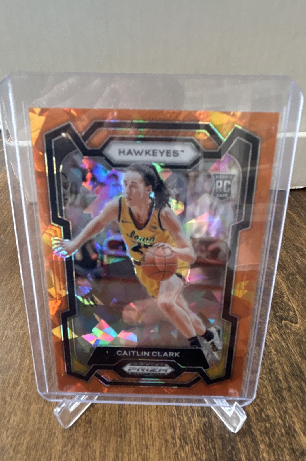 2024-25 Panini Prizm Draft Picks - Caitlin Clark #57 Orange Ice Prizm (RC)