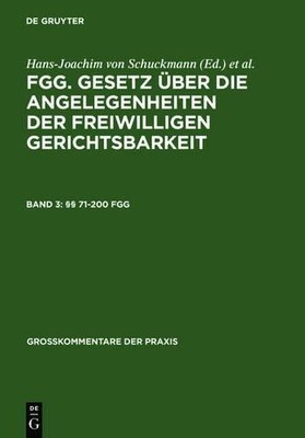 Renate von König §§ 71-200 FGG (Hardback) Großkommentare der Praxis