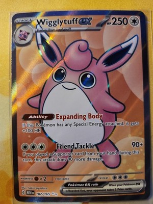 Wigglytuff ex 187/165 Ultra Rare Holofoil SV: Scarlet & Violet 151