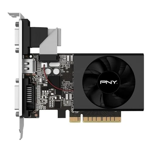 PNY GeForce GT 730 2GB Single Fan Graphics Card - Black - Image 2 of 4