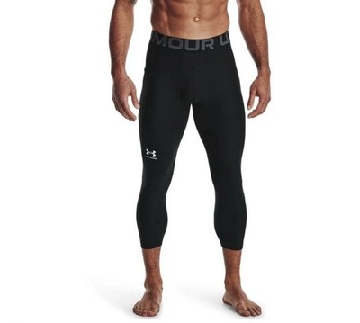Under Armour Men's HeatGear Armour 3/4 Compression Leggings Black Size XL