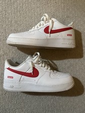 Nike Supreme x Air Force 1 Low Box Logo - Speed Red for Sale