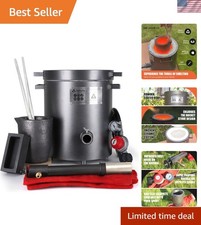 6KG Propane Melting Furnace Kit -V3 Propane Foundry Home Kiln Casting Tool fo...