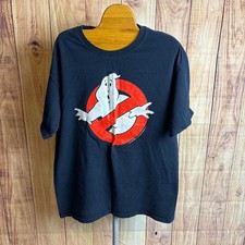 Vintage Maybe Ghostbusters Tshirt Black Size L