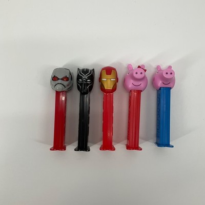 PEZ Candy Dispensers Lot Marvel Iron Man Black Panther Ant Man Peppa Pig George