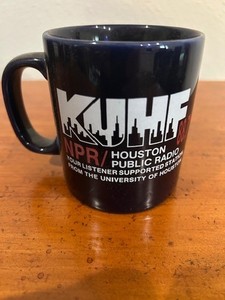 KUHF 88.7 FM Houston "Morning Edition" radio station promotional mug
