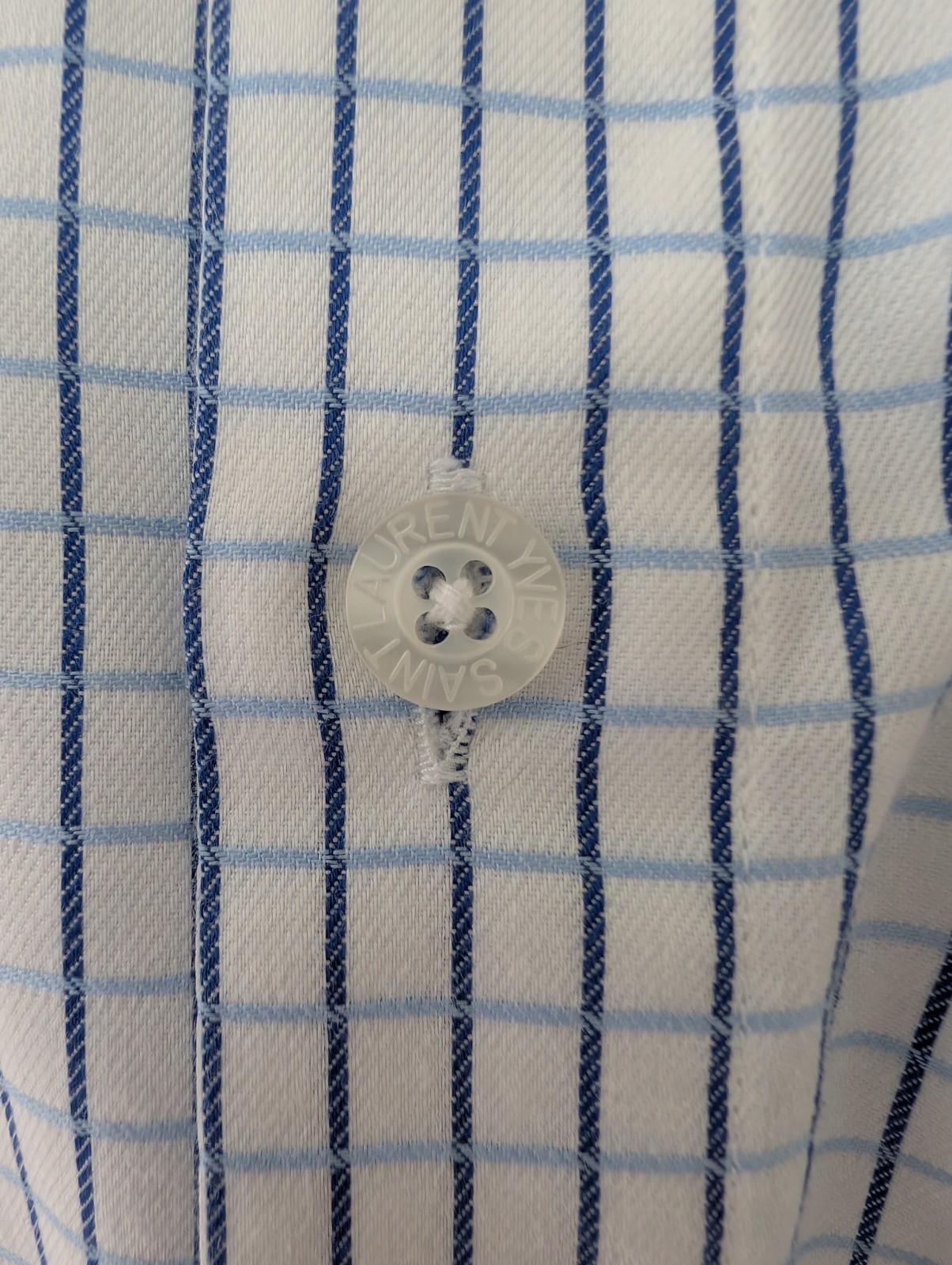 Camicia vintage Yves Saint Laurent YSL taglia L manica corta quadri cotone ottime condizioni