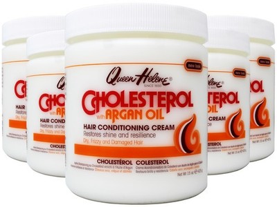 QUEEN HELENE Cholesterol with Argan Oil Conditioning Hair Crème 15 oz 5 Pack