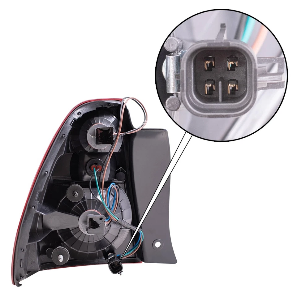 Juego de luces traseras para 04-07 Chevrolet Malibu 08 Malibu Classic par de lentes traseras Foto 4 de 4