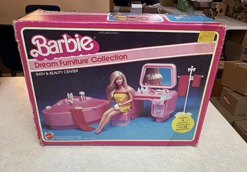 Barbie 1979 Vintage Dream Furniture Collection Bath And Beauty New In Box
