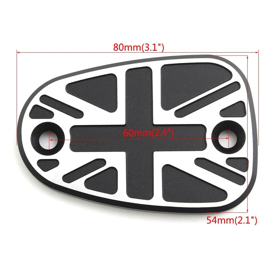 Front Brake Cylinder Reservoir Cover Cap For Triumph America Bonneville Bobber - Imagem 2 de 4