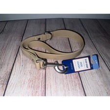 Top Paw Beige Tan Dog Leash Rubber Leash 4ft. Waterproof and Odorless New NWT