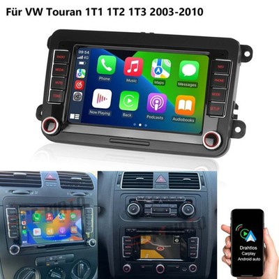 Für VW Touran 1T1 1T2 1T3 2003-2010 Autoradio CarPlay Android 15 GPS WIFI RDS BT