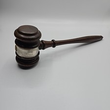 Vintage Presentation Gavel Kansas Beta 1969 To Richard B. Siqwing Eminent Archon