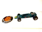 Vintage Hot Wheels Redline Lotus Turbine 1969 HK Aqua Teal w/ Metal Button VG