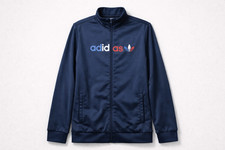 Adidas Track Jacket Youth XL Navy Adicolor Primeblue Full Zip Logo