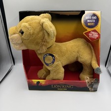 Disney The Lion King Roaring Simba 12  Tall Plush - Head  Mouth Moves