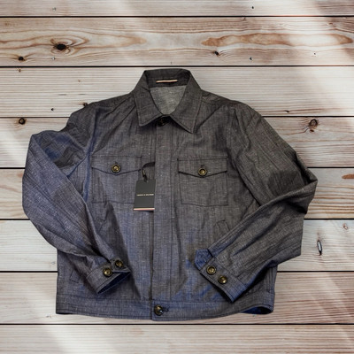 Tommy Hilfiger DCL XL Carbon Navy Wool Linen Overshirt Jacket Shacket UVP 399£