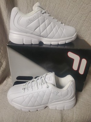 FILA FULCRUM 3 MEN SIZE 7.5 WHT/WHT /MSIVR. S N. 1SC50117-101