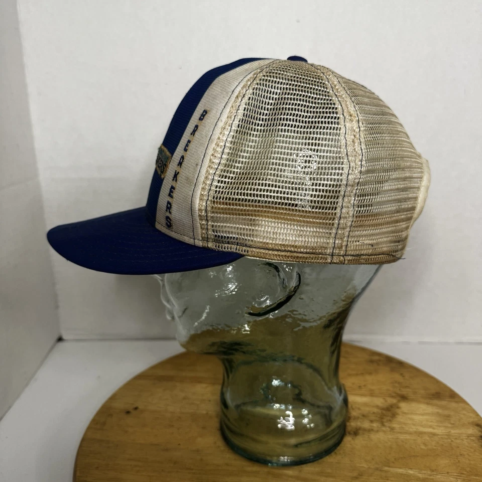 Vintage 1980s New Orleans Breakers USFL Trucker Hat AIA Lucky Stripes USA - Image 2 of 4