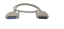 3 Foot Db25 25 Pin Serial Port Cable Male/female Rs232