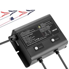 VEVOR Marine Battery Charger,2-Bank,5A 12V Onboard Boat Charger,IP68 Waterproof