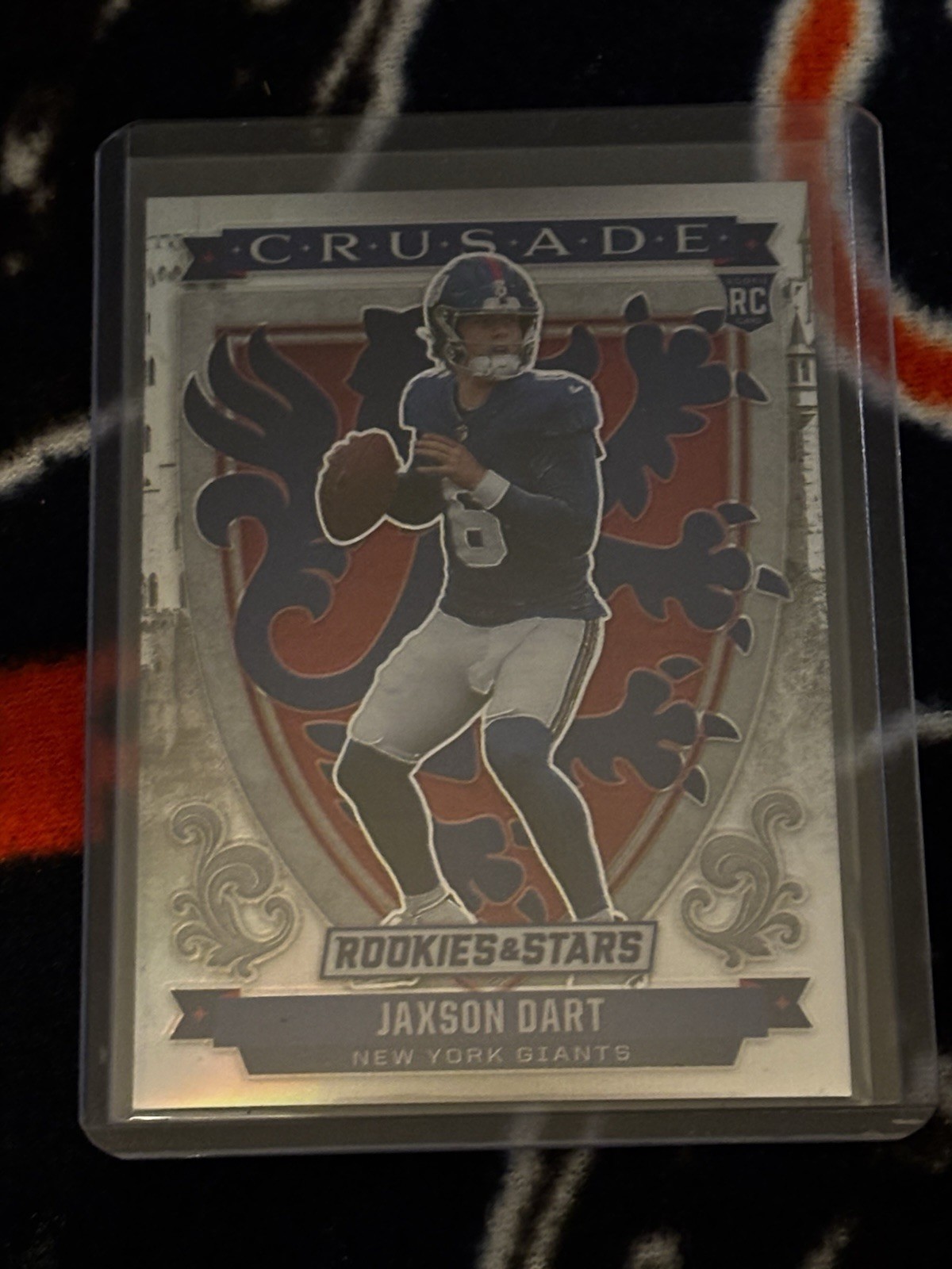 Jaxson Dart 2025 Rookies and Stars Crusade Silver Prizm RC SP Minnesota Vikings