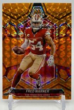 2024 Panini Mosaic - Fred Warner #196 Reactive Orange Mosaic Prizm /199