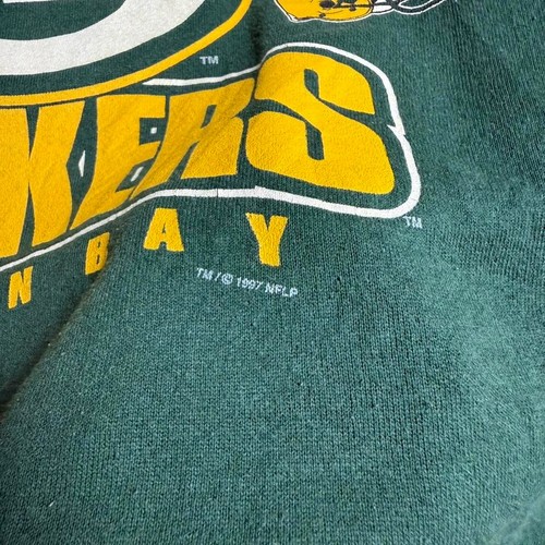 Vintage 1997 Green Bay Packers Super Bowl XXXI Champions Green Crewneck Size XL - Picture 4 of 7