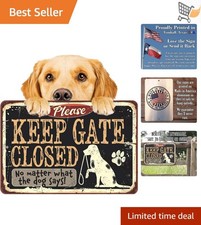 Dog Decor Metal Sign Aluminum Indoor Outdoor Rustic Wall Art Pet Gift