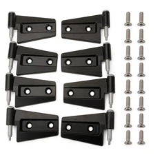 MITZONE Wrangler Door Hinge Kit Compatible with 2007-2018 Jeep Wrangler JK Re...