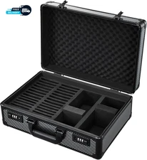 Graded Card Case with Individual Slots Storage Box, Trading Card Cases for Sport