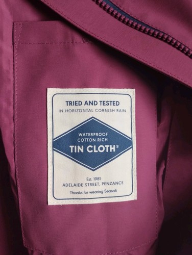 Seasalt Coverack Waterproof Tin Cloth Raincoat UK size 10 tall RRP £160 - Picture 6 of 8