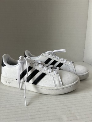 Adidas Vs Advantage Men s White Black Grand Court Lace Up Size 7