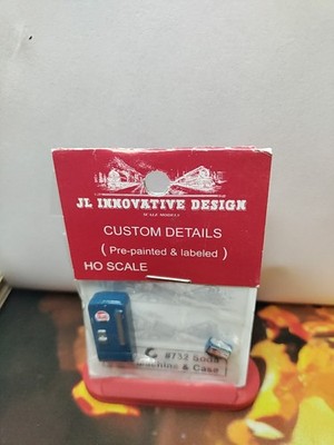 JL Innovative Design 732 HO Pepsi Cola Machine and Soda Case New