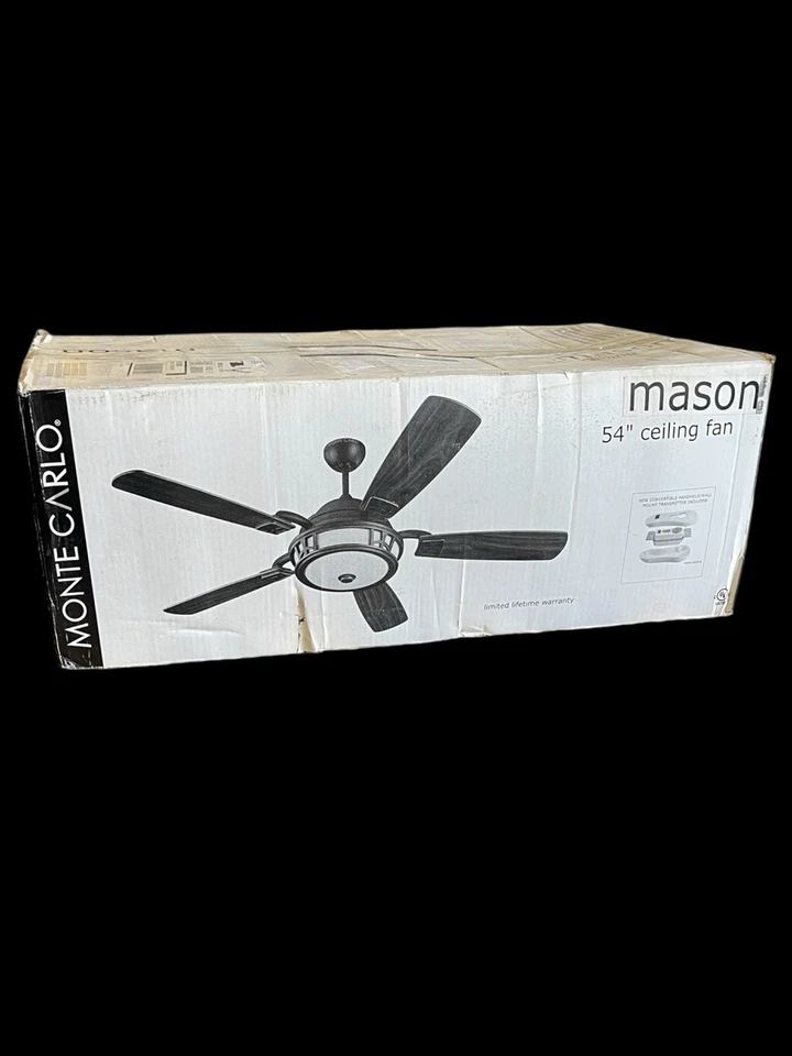 Monte Carlo Mason 5MZR54RBD Ceiling Fan Roman Bronze Finish - Image 2 of 4