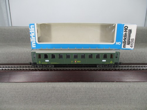 Märklin escala H0 4138 vagón de pasajeros vagón de tren rápido 3. Clase de SBB en embalaje original | Zustand: Gebraucht