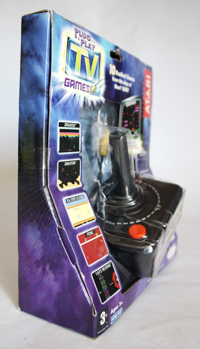 ATARI 2004 FLASH BACK 10 GAMES IN 1 PLUG N PLAY VIDEO TV GAME