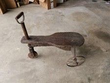Antique childs wooden tricycle, Handcrafted distressed