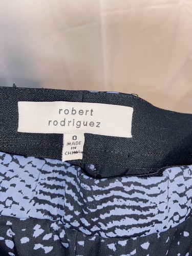 Robert Rodriguez Womens High Rise Leggings Blue Black Snake Print Size 0 B6 - Picture 2 of 4