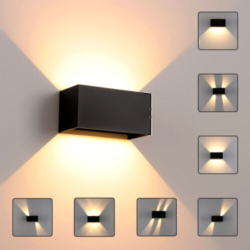 Wandlampe Cube Würfel LED Wand Leuchte Lampe Up Down für außen/innen Wasserdicht - Bild 1 von 54