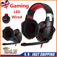 Red LED Gaming Headset Headphone For Xbox One PS4 PS5 Nintendo Switch PC XBOX X