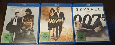 Unbedingt reinschauen! James Bond 007 - Daniel Craig - 3 Filme - Bluray-Discs