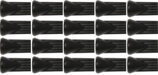 Loc-Line Black - 1/4" Flat 5 Hole Nozzle - 2 Packs of 20